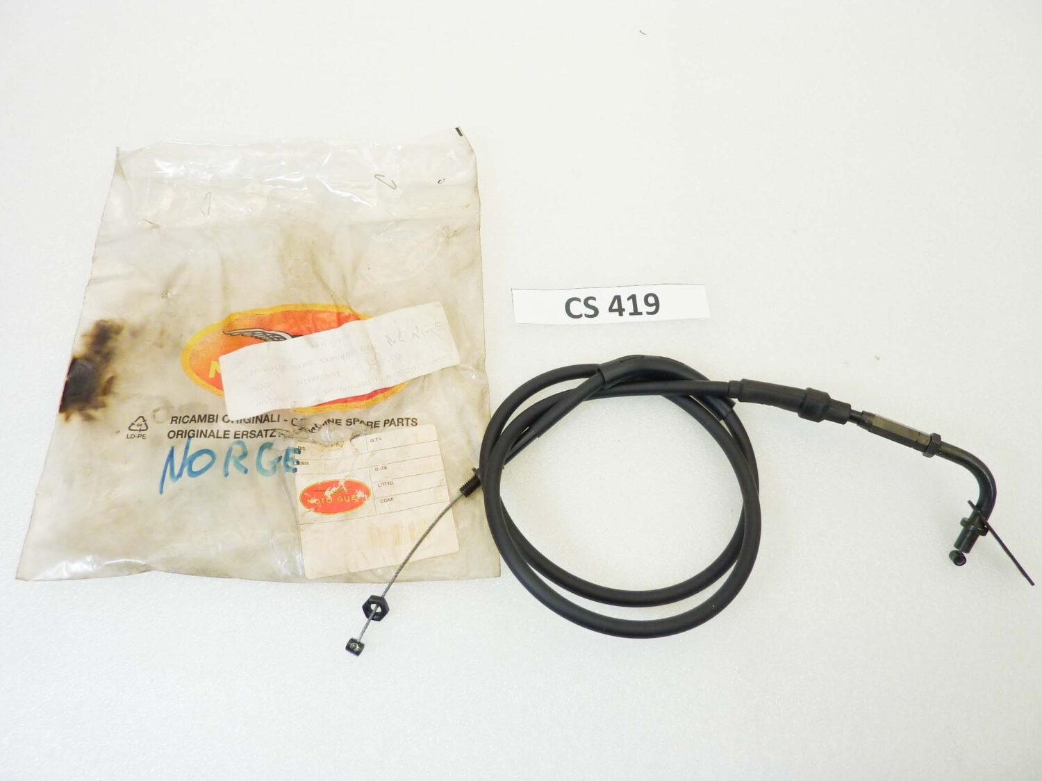 Cavo acceleratore Guzzi Norge comando gas cod 977677 nuovo fondo di magazzino