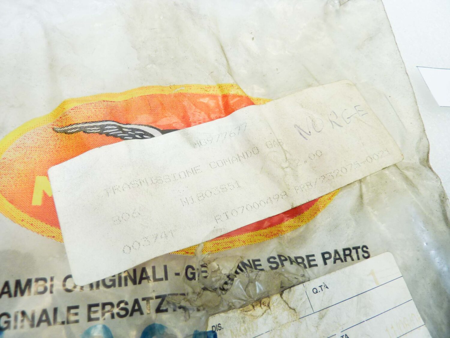 Cavo acceleratore Guzzi Norge comando gas cod 977677 nuovo fondo di magazzino - immagine 4