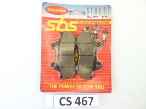 Pastiglie freno SBS 542HF FR SGR 65.65420/4 per HONDA CB N Euro 400 1982-1984
HONDA CB T 400 1981-1981
HONDA CB T Hawk (PC05) 450 1982-1982
HONDA CMX C Rebel (PC170/PC171/PC18) 450 1986-1988
HONDA CX C (PC01) 500 1982-1982
HONDA FT Ascot (PC07) 500 1982-0000
HONDA GL Silver Wing (PC02) 500 1982-1982
HONDA VF C V30 Magna (PC13) 500 1984-1985
HONDA VF F Interceptor (PC12) 500 1984-1986
HONDA VT C Shadow (PC08) 500 1983-1986
HONDA VT E (PC11) 500 1983-1988
HONDA XL RM/LM (PD04) 600 1985-1987
HONDA XL V Transalp 600 1987-1990 45105MM9781
HONDA CB SC Nighthawk 650 1983-1985
HONDA CX 650 T Turbo 650 1983-1983
HONDA CB C Custom 750 1981-1982
HONDA CB F Super Sport 750 1981-1981
HONDA CB F Super Sport 750 1982-1982
HONDA CB F2 Super Sport 750 1982-1982
HONDA CBX F (RC17) 750 1984-1986
HONDA VF C (RC28) 750 1987-1988
HONDA VF C Shadow / Magna (RC09) 750 1988-1993
HONDA VF F Interceptor (RC15) 750 1983-1984
HONDA VF S (RC07) 750 1982-1985
HONDA VT C Shadow (RC29) 750 1987-1989
HONDA XLV RD (RD01) 750 1983-1984
HONDA CB C Custom (SC04) 900 1980-1982
HONDA CB C Custom 1000 1983-1983
HONDA VF R Interceptor (SC16) 1000 1984-1984
HONDA CB R (SC05) 1100 1981-1981
HONDA CB R (SC08) 1100 1982-1983
HONDA GL Gold Wing (SC02) 1100 1981-1982
HONDA VT C Shadow (SC18/SC23) 1100 1985-1993
HONDA GL Gold Wing (SC14) 1200 1984-1987 vedi foto per compatibilità esatta NUOVO fondo di magazzino