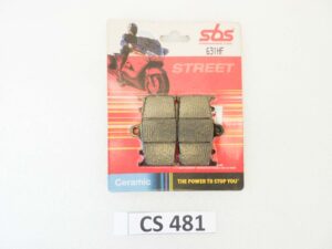 Pastiglie freno SBS 631HF 6566310 per HONDA
Freno Anteriore:
CB 1300 SF (dal 2003)
CBF 1000 (dal 2006)
VFR 800 (dal 2002)
VFR 1200 F (dal 2010)
VTX 1300 (dal 2003)
XLV 1000 Varadero (dal 2004)
XLV 1200 Crosstourer (dal 2012)
Freno Posteriore:
GL 1800 Goldwing (dal 2001)
KAWASAKI
Freno Anteriore:
VN 900 Custom/Classic (dal 2006)
VN 1600 Classic/Tourer (dal 2003)
VN 2000 Vulcan (dal 2004)
Z 750 / Z 750 R (dal 2007)
Z 1000 (dal 2007)
ZX-6R Ninja (dal 2007)
ZX-10R Ninja (dal 2008)
SUZUKI
Freno Anteriore:
GSF 650/1250 Bandit (dal 2007)
GSR 600 (dal 2006)
GSX 650 F (dal 2008)
GSX-R 600 (dal 2004)
GSX-R 750 (dal 2004)
GSX-R 1000 (dal 2003)
GSX 1300 R Hayabusa (dal 2008)
SV 650/1000 (dal 2003)
Freno Posteriore:
GSF 1200 Bandit (2001-2006)
GSF 1250 Bandit (dal 2007)
GSX 1400 (dal 2001)
YAMAHA
Freno Anteriore:
Fazer 8 (FZ8) (dal 2010)
MT-01 (dal 2005)
MT-07 (dal 2014)
MT-09 (dal 2013)
XJR 1300 (dal 2007)
YZF-R1 (dal 2004)
YZF-R6 (dal 2003) vedi foto per compatibilità esatta NUOVO fondo di magazzino