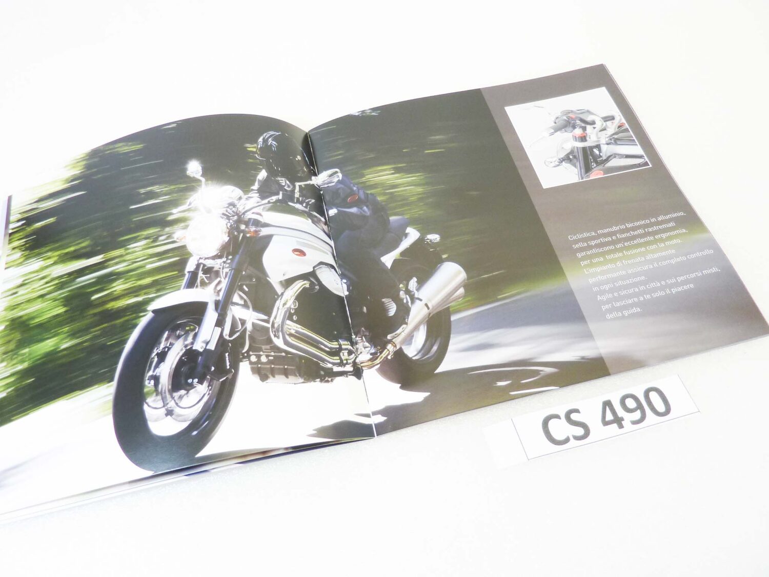 Depliant Brochure Guzzi Griso 850 1100 8V dim 21 x 21 cm materiale commerciale NUOVO fondo di magazzino - immagine 4