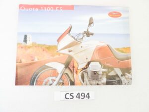 Depliant Brochure Guzzi Quota 1100 ES dim 30 x 21 cm materiale commerciale NUOVO fondo di magazzino