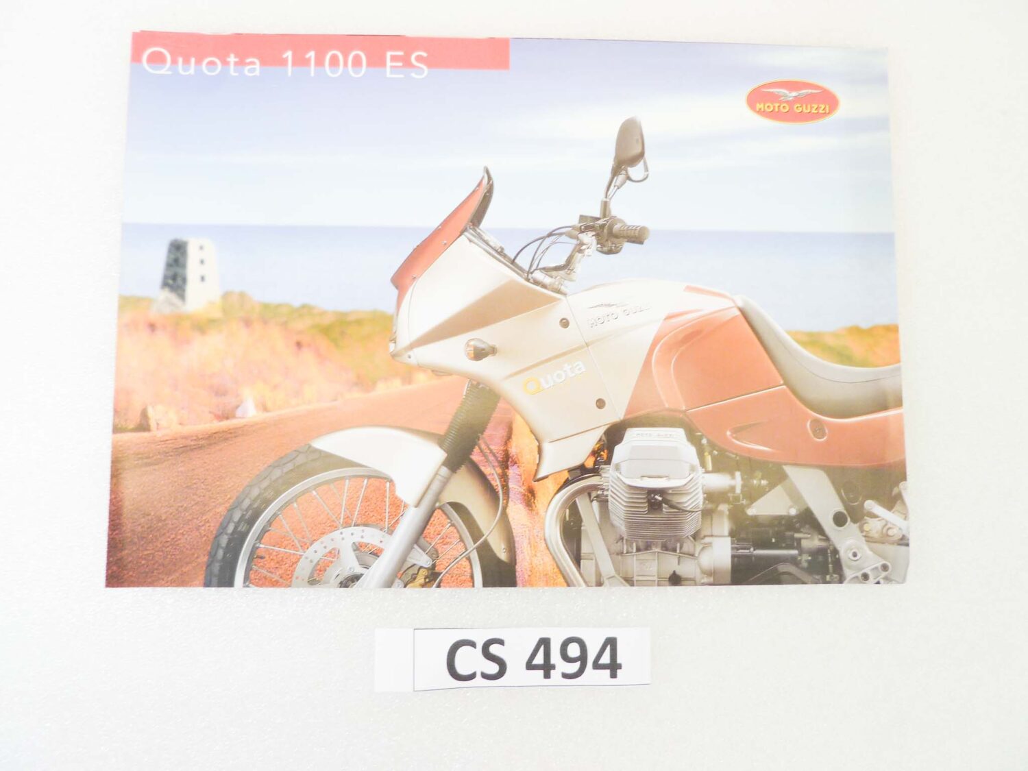 Depliant Brochure Guzzi Quota 1100 ES dim 30 x 21 cm materiale commerciale NUOVO fondo di magazzino
