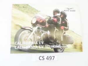 Depliant Brochure Guzzi California EV Touring dim 30 x 21 cm materiale commerciale NUOVO fondo di magazzino