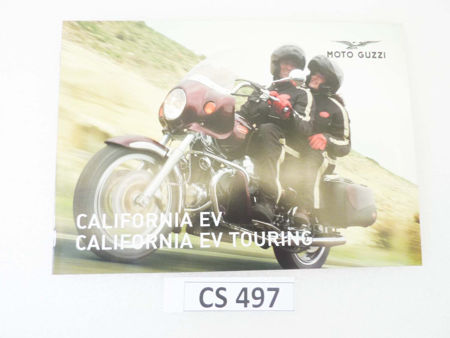 Depliant Brochure Guzzi California EV Touring dim 30 x 21 cm materiale commerciale NUOVO fondo di magazzino