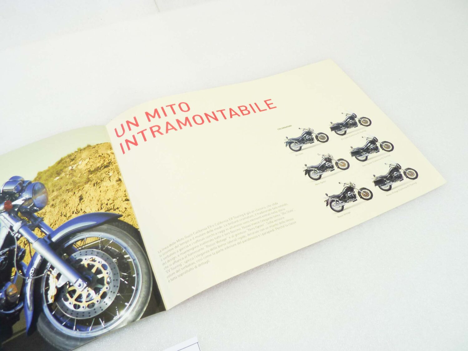 Depliant Brochure Guzzi California EV Touring dim 30 x 21 cm materiale commerciale NUOVO fondo di magazzino - immagine 5