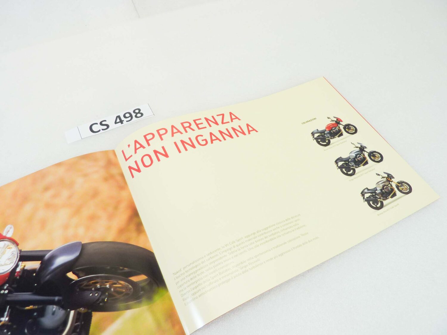 Depliant Brochure Guzzi V11 Sport Ballabio Cafe' Sport dim 30 x 21 cm materiale commerciale NUOVO fondo di magazzino - immagine 6