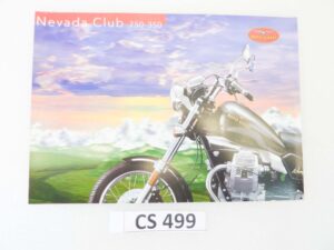 Depliant Brochure Guzzi Nevada Club 750 350 dim 30 x 21 cm materiale commerciale NUOVO fondo di magazzino
