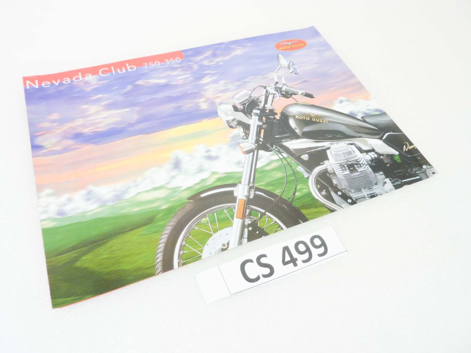 Depliant Brochure Guzzi Nevada Club 750 350 dim 30 x 21 cm materiale commerciale NUOVO fondo di magazzino - immagine 2