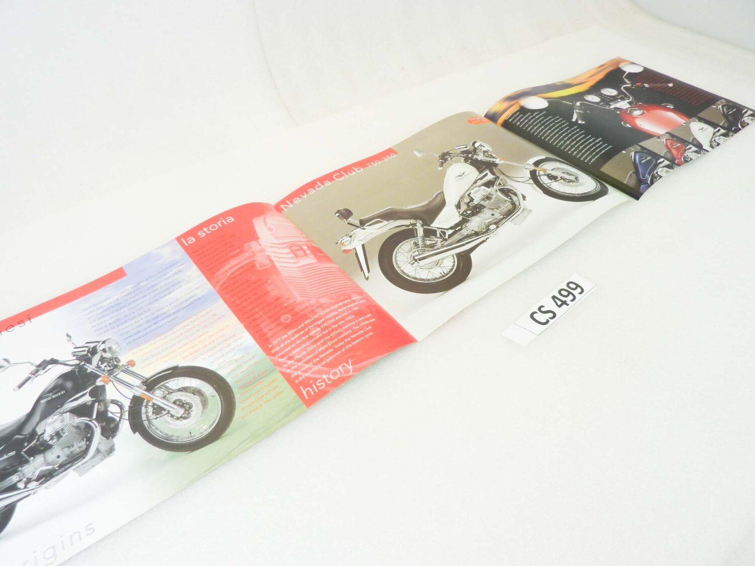Depliant Brochure Guzzi Nevada Club 750 350 dim 30 x 21 cm materiale commerciale NUOVO fondo di magazzino - immagine 3