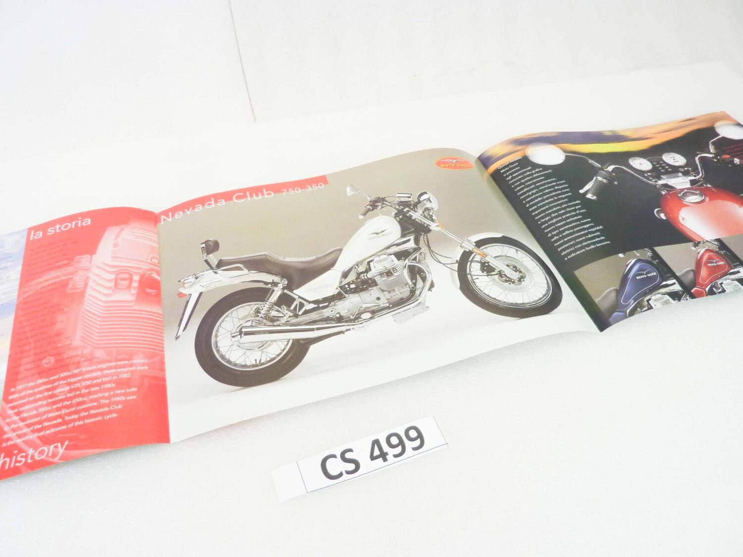 Depliant Brochure Guzzi Nevada Club 750 350 dim 30 x 21 cm materiale commerciale NUOVO fondo di magazzino - immagine 4