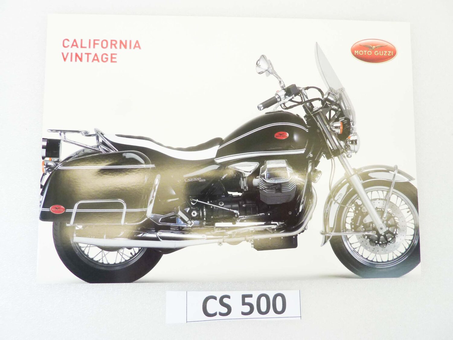 Depliant Brochure Guzzi California Vintage dim 30 x 21 cm materiale commerciale NUOVO fondo di magazzino