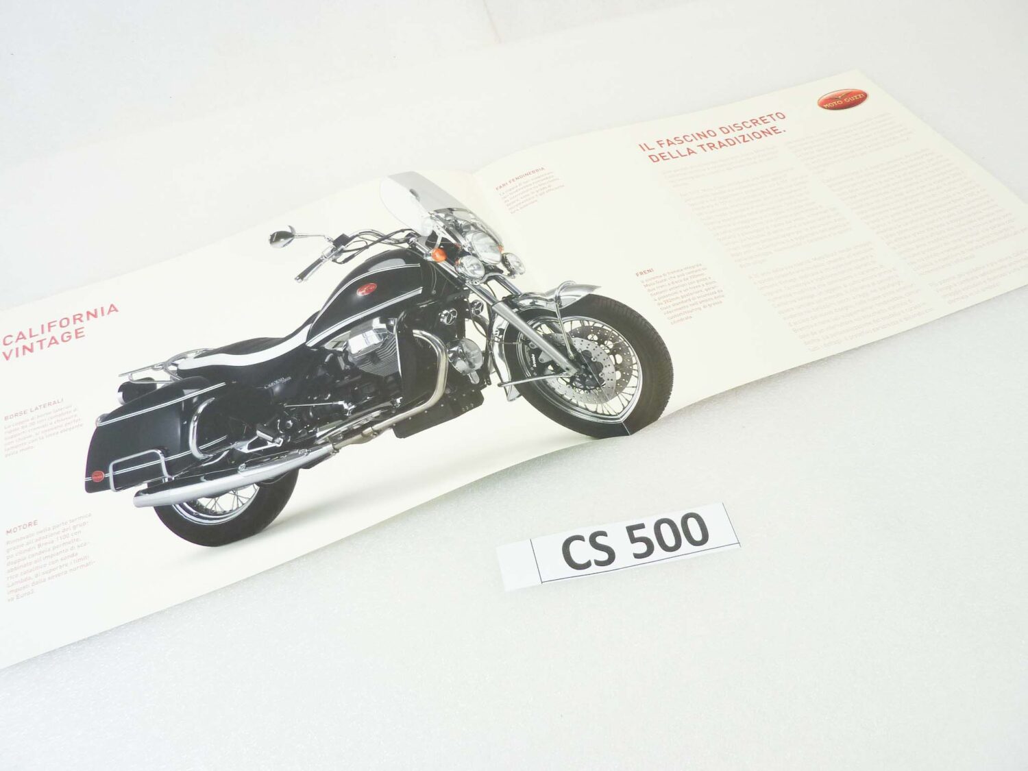 Depliant Brochure Guzzi California Vintage dim 30 x 21 cm materiale commerciale NUOVO fondo di magazzino - immagine 3