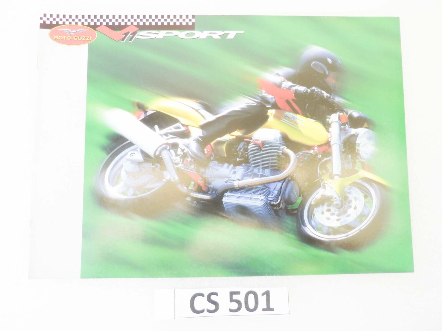 Depliant Brochure Guzzi V11 Sport dim 30 x 21 cm materiale commerciale NUOVO fondo di magazzino