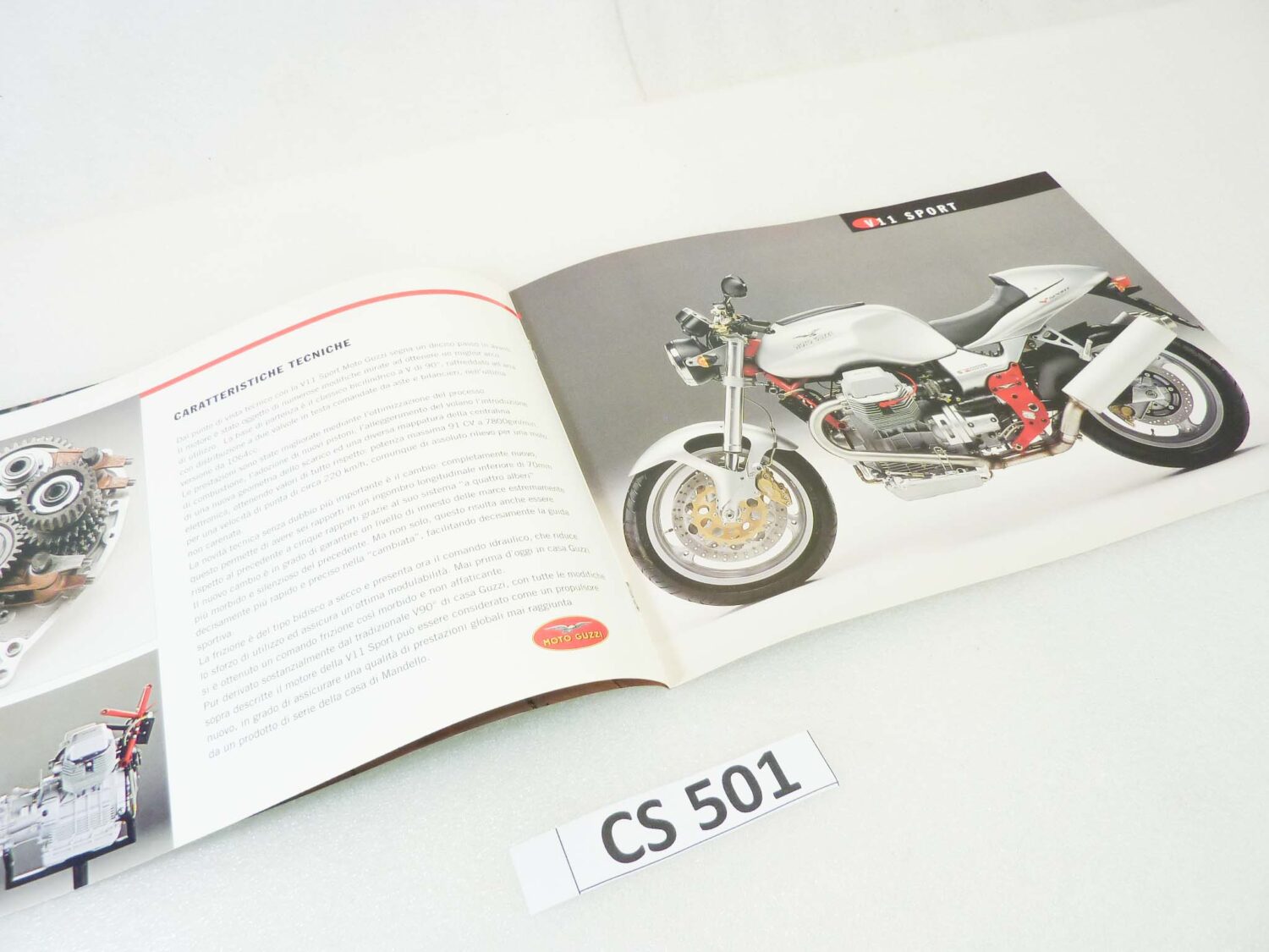 Depliant Brochure Guzzi V11 Sport dim 30 x 21 cm materiale commerciale NUOVO fondo di magazzino - immagine 5
