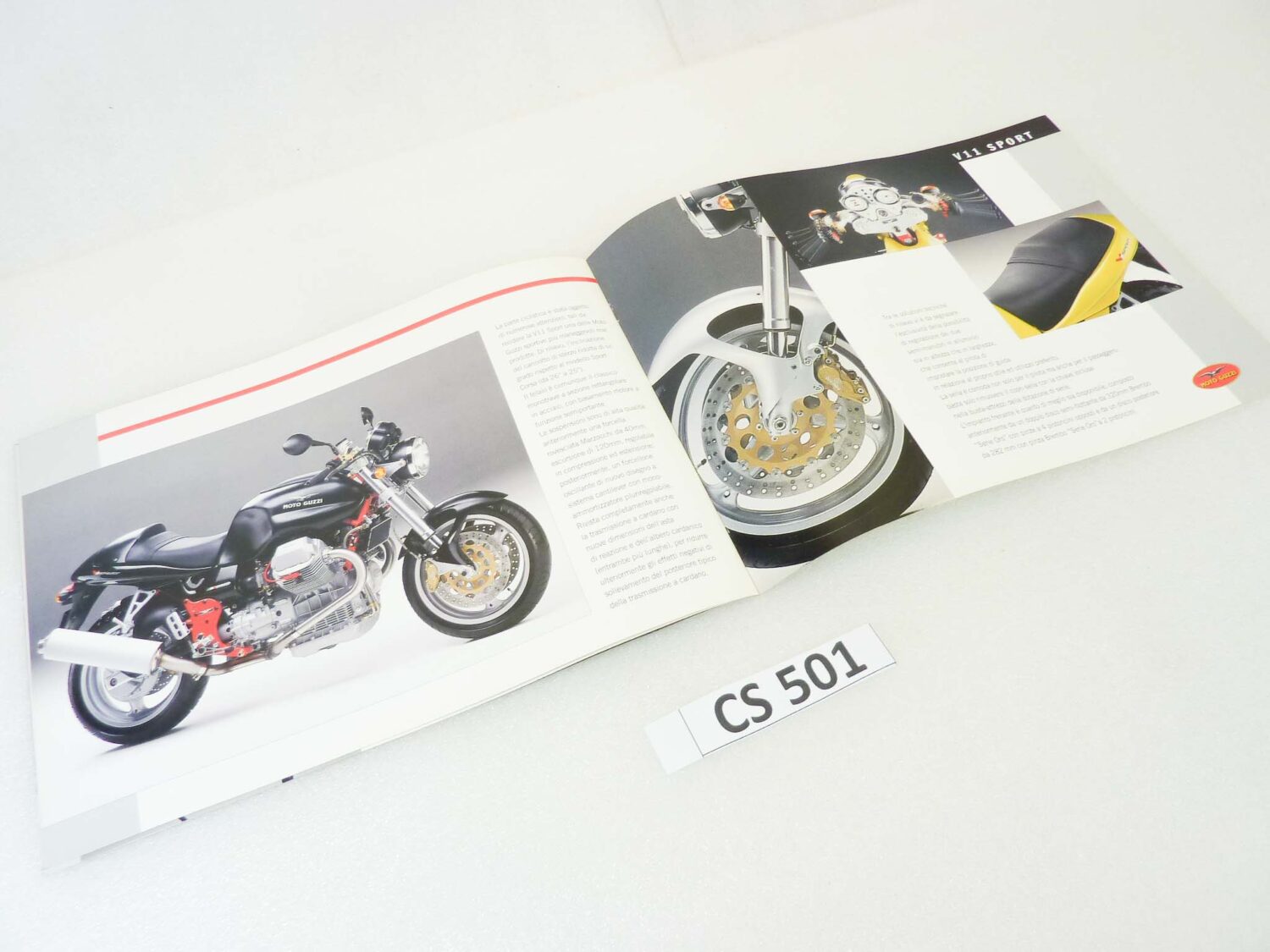 Depliant Brochure Guzzi V11 Sport dim 30 x 21 cm materiale commerciale NUOVO fondo di magazzino - immagine 6