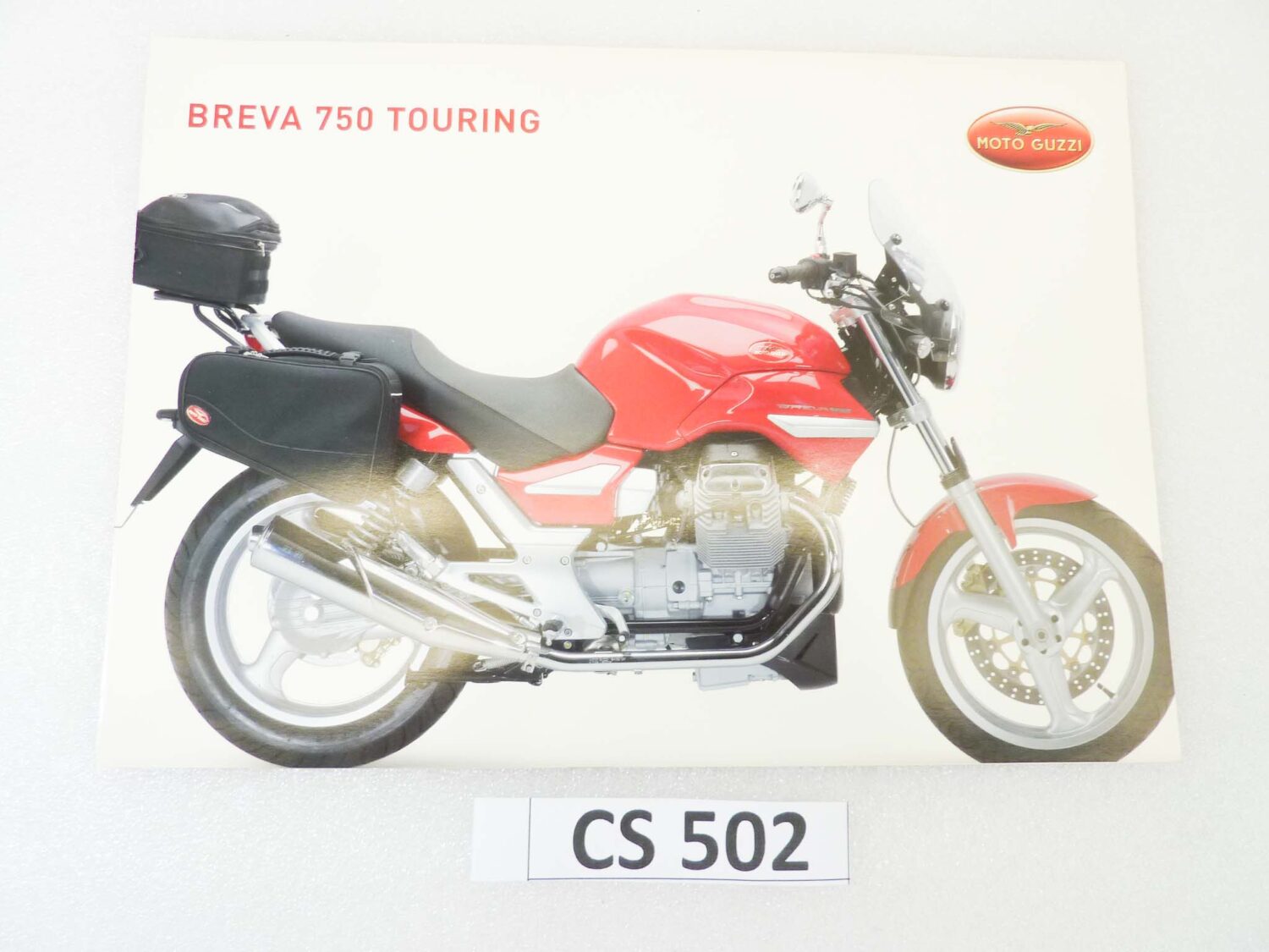 Depliant Brochure Guzzi Breva 750 Touring dim 30 x 21 cm materiale commerciale NUOVO fondo di magazzino