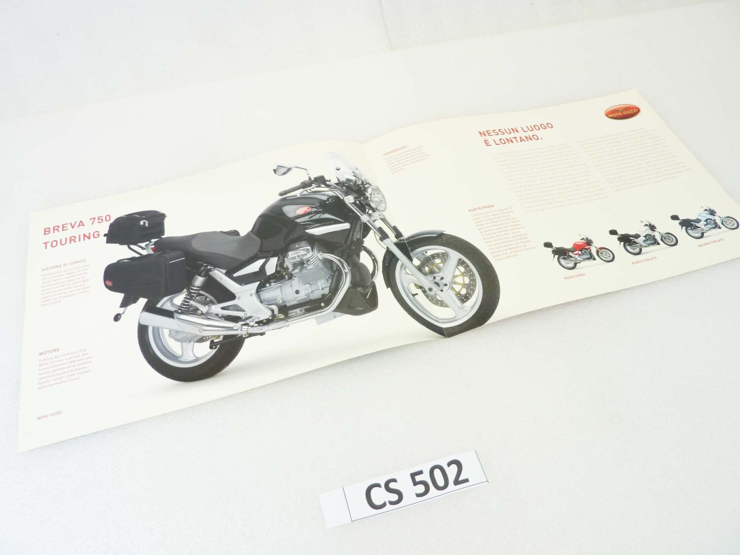 Depliant Brochure Guzzi Breva 750 Touring dim 30 x 21 cm materiale commerciale NUOVO fondo di magazzino - immagine 3