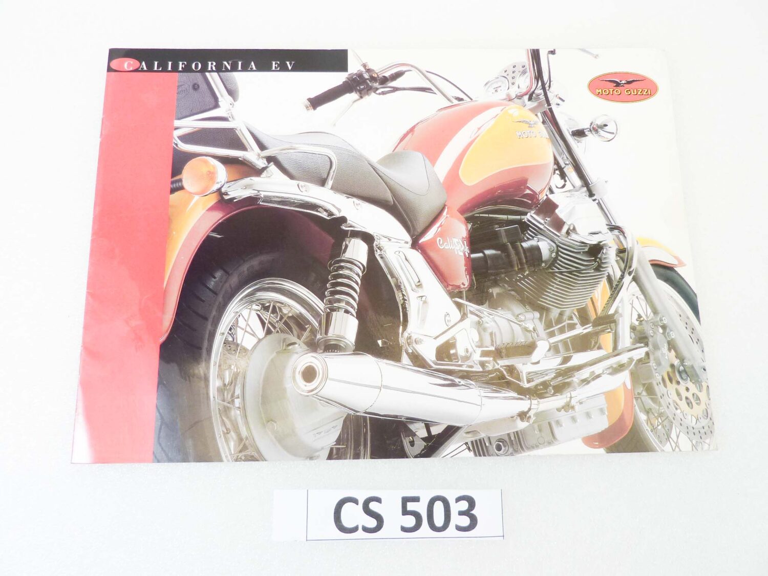 Depliant Brochure Guzzi California EV dim 30 x 21 cm materiale commerciale NUOVO fondo di magazzino
