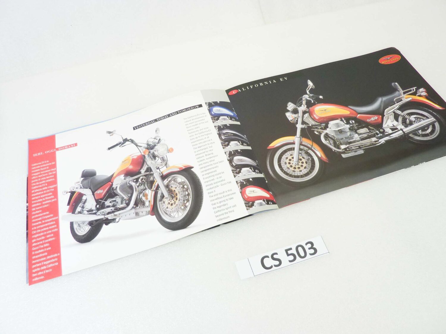 Depliant Brochure Guzzi California EV dim 30 x 21 cm materiale commerciale NUOVO fondo di magazzino - immagine 4