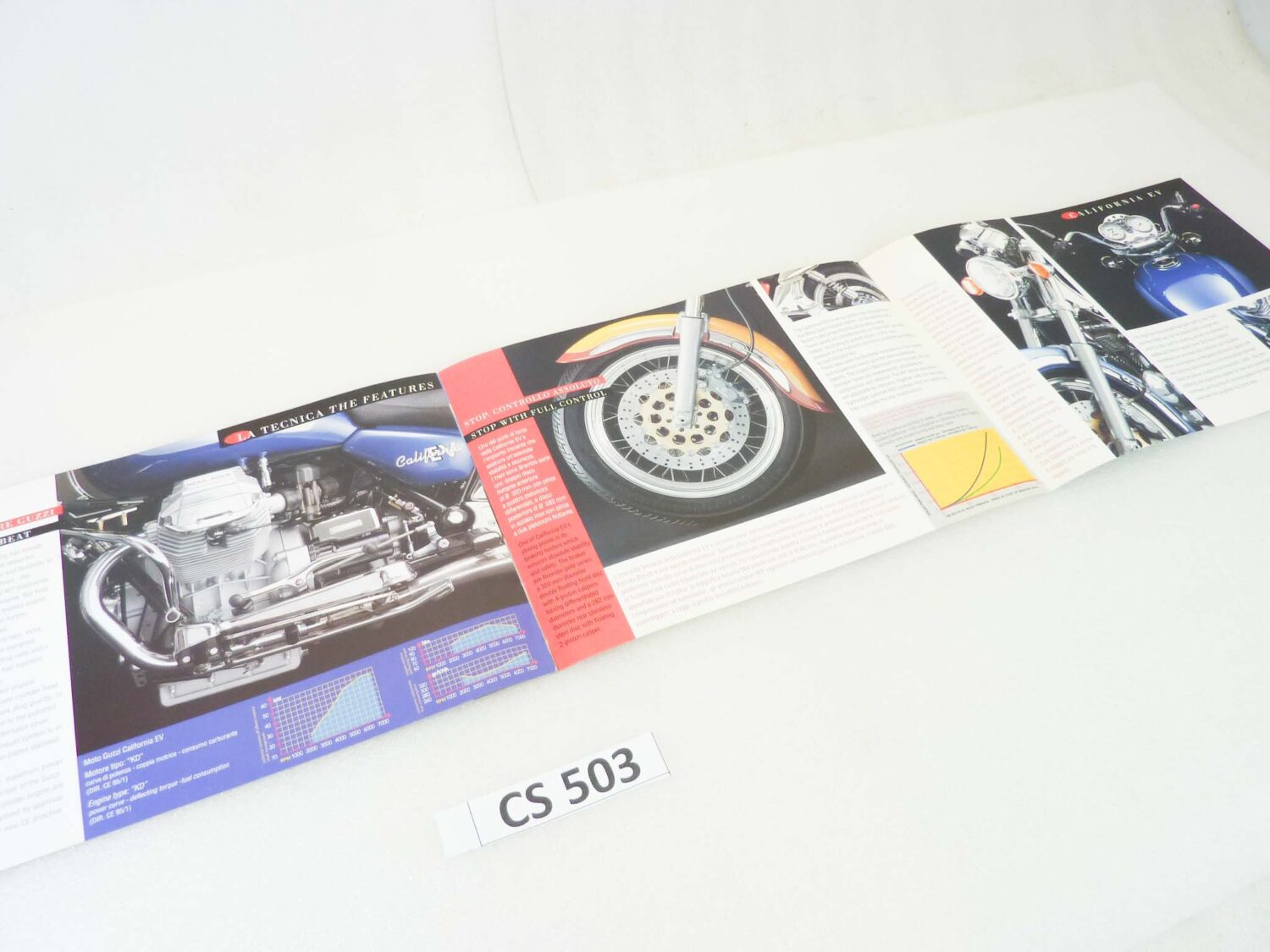 Depliant Brochure Guzzi California EV dim 30 x 21 cm materiale commerciale NUOVO fondo di magazzino - immagine 5