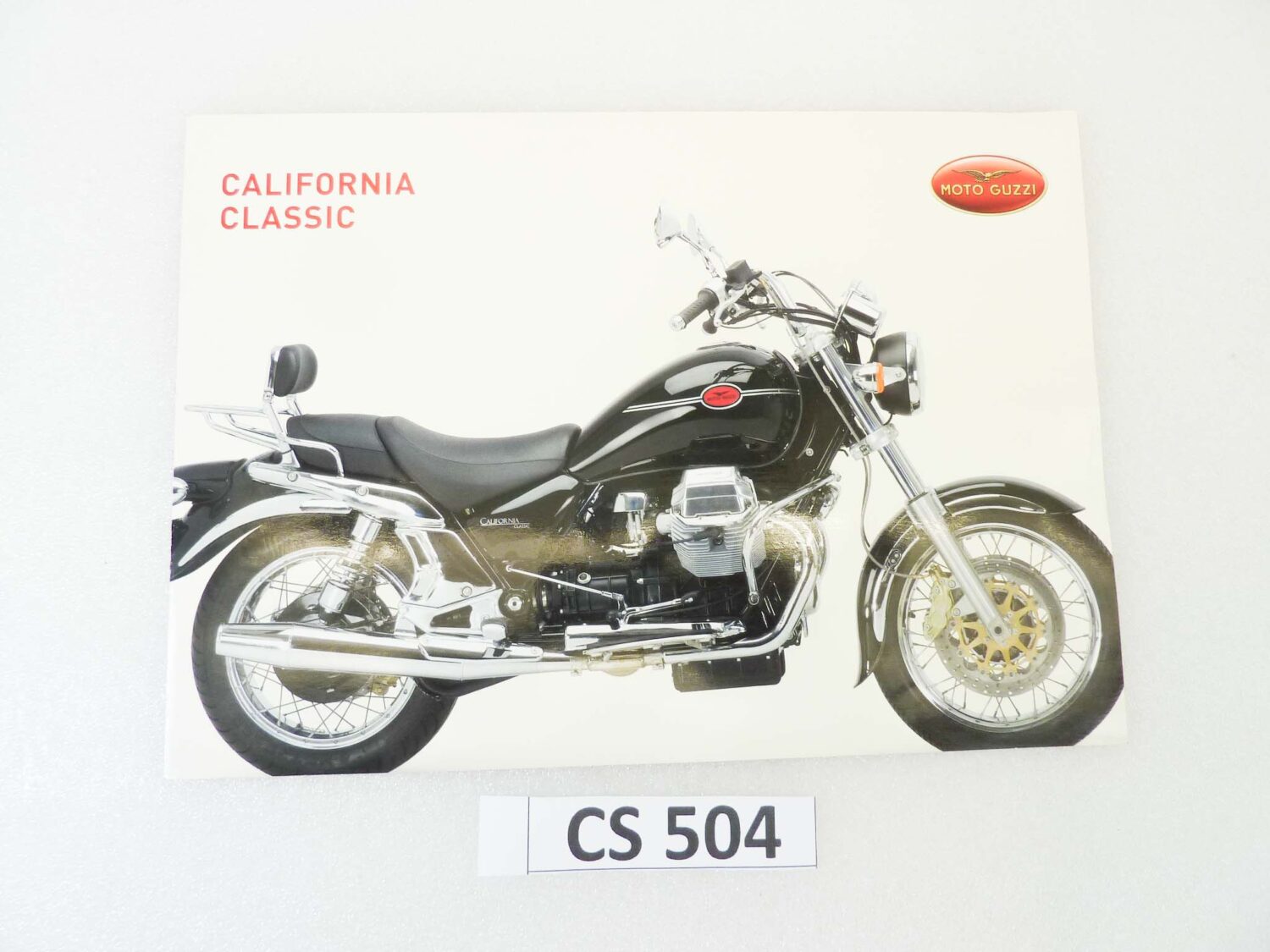 Depliant Brochure Guzzi California Classic dim 30 x 21 cm materiale commerciale NUOVO fondo di magazzino