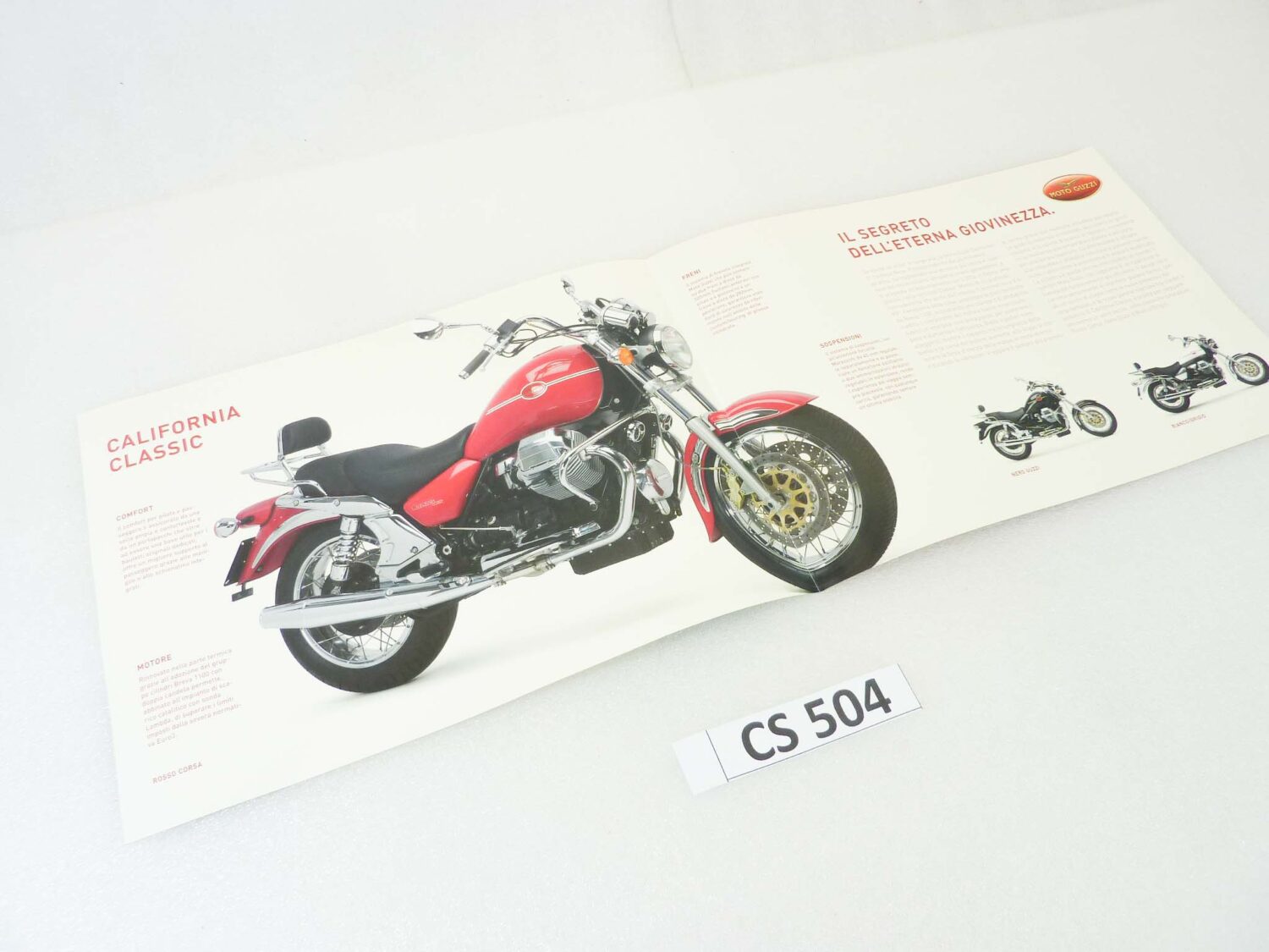 Depliant Brochure Guzzi California Classic dim 30 x 21 cm materiale commerciale NUOVO fondo di magazzino - immagine 3