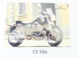 Depliant Brochure Guzzi California Titanium Alluminium dim 30 x 21 cm materiale commerciale NUOVO fondo di magazzino