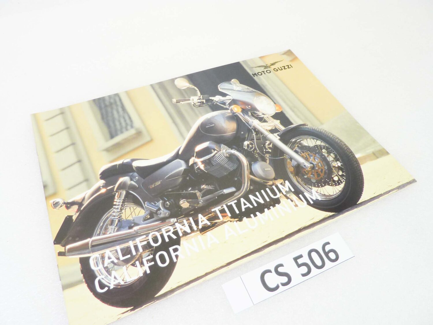 Depliant Brochure Guzzi California Titanium Alluminium dim 30 x 21 cm materiale commerciale NUOVO fondo di magazzino - immagine 2