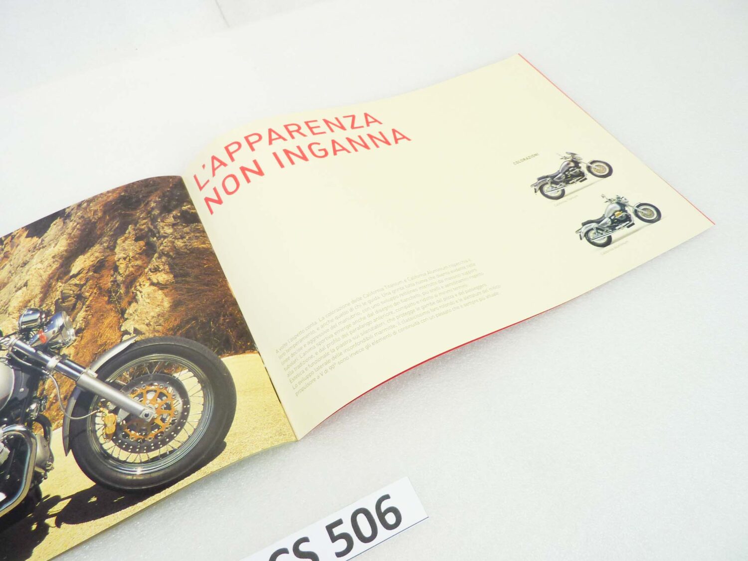 Depliant Brochure Guzzi California Titanium Alluminium dim 30 x 21 cm materiale commerciale NUOVO fondo di magazzino - immagine 6