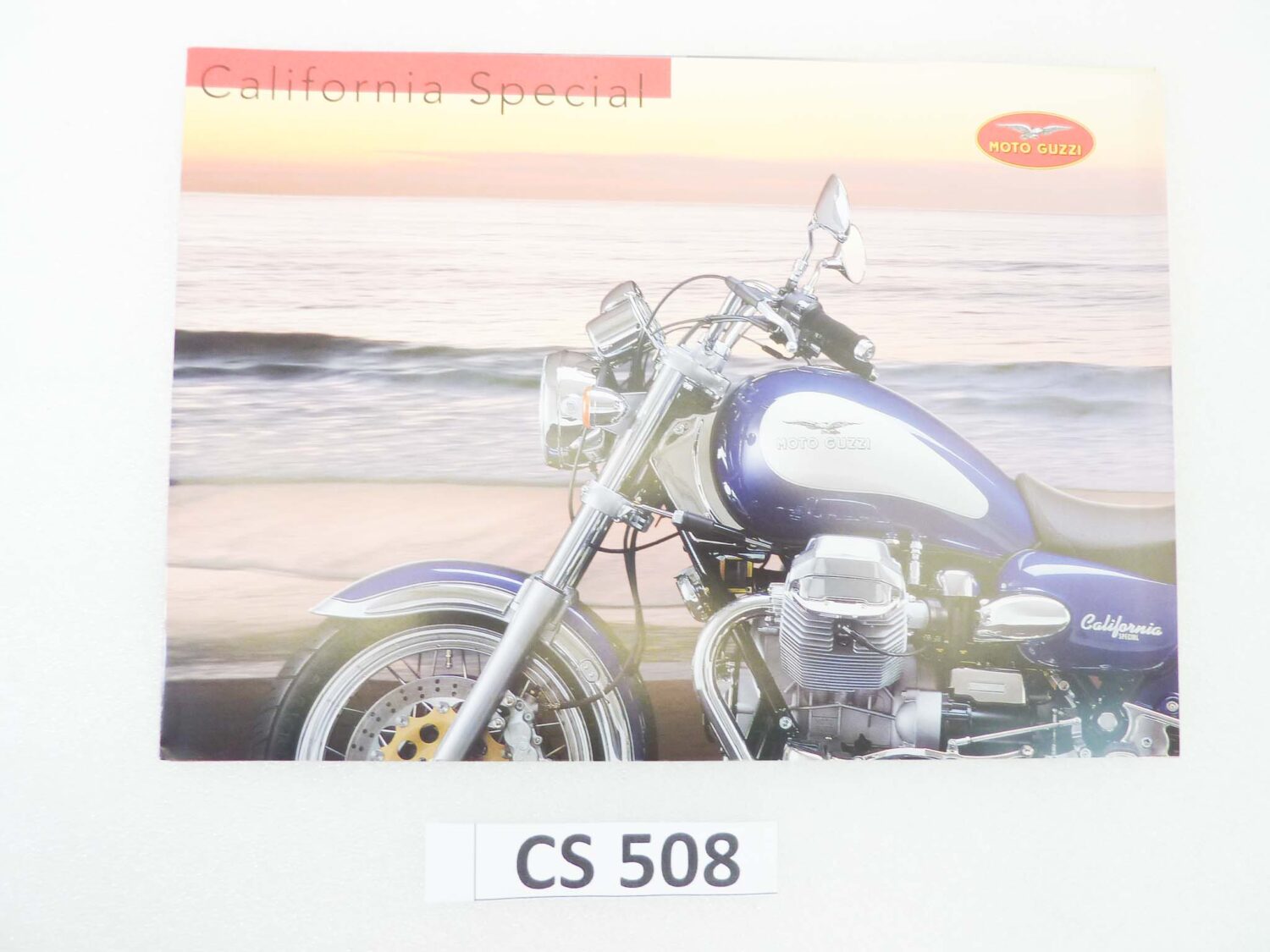 Depliant Brochure Guzzi California Special dim 30 x 21 cm materiale commerciale NUOVO fondo di magazzino