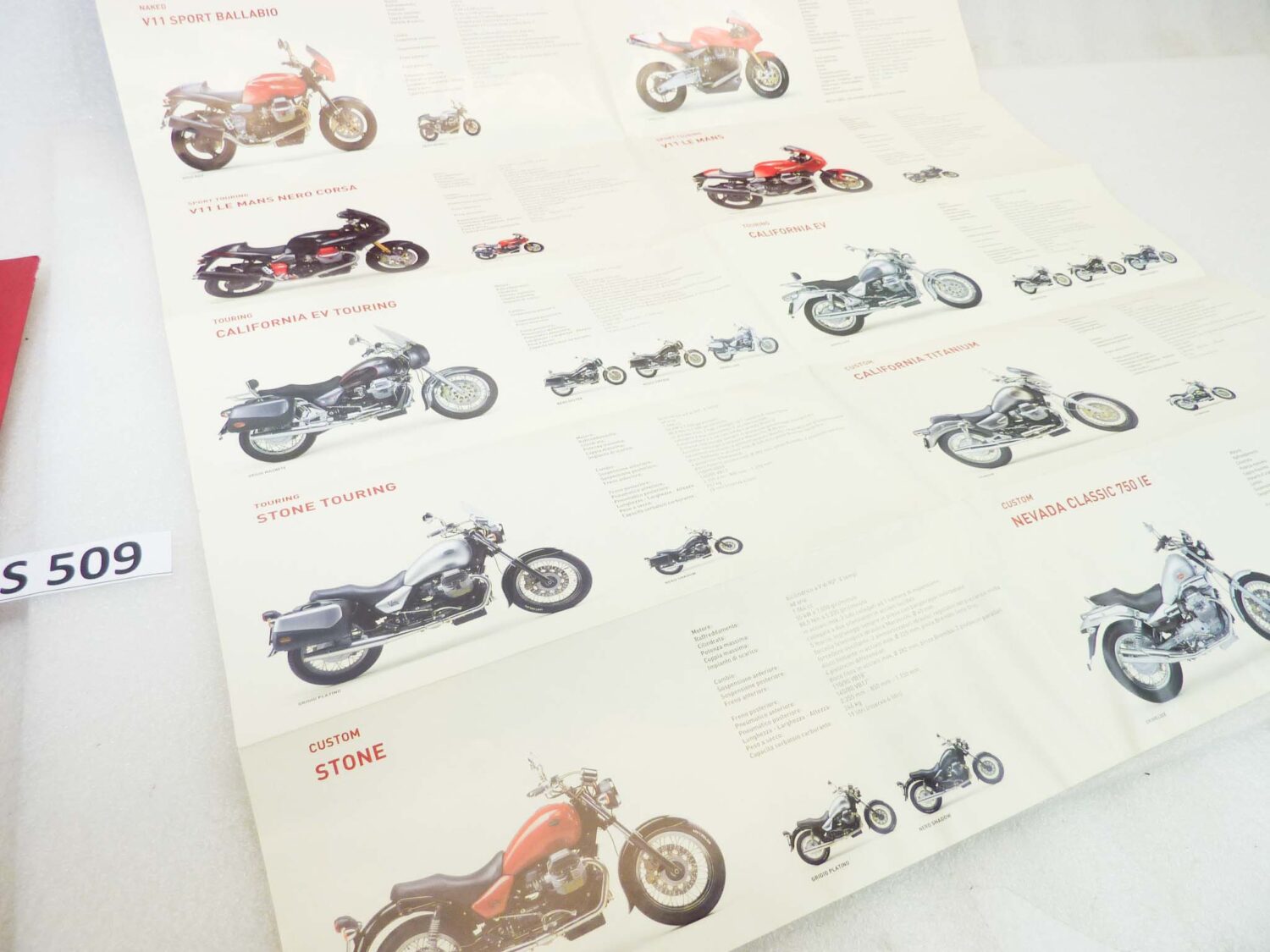 Depliant Brochure Guzzi Modelli 2005 poster materiale commerciale NUOVO fondo di magazzino - immagine 4