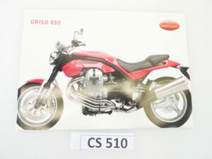 Depliant Brochure Guzzi Griso 850 dim 30 x 21 cm materiale commerciale NUOVO fondo di magazzino