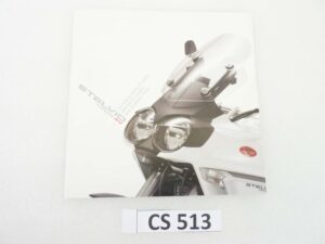 Depliant Brochure Guzzi Stelvio 1200 4V dim 21 x 21 cm materiale commerciale NUOVO fondo di magazzino