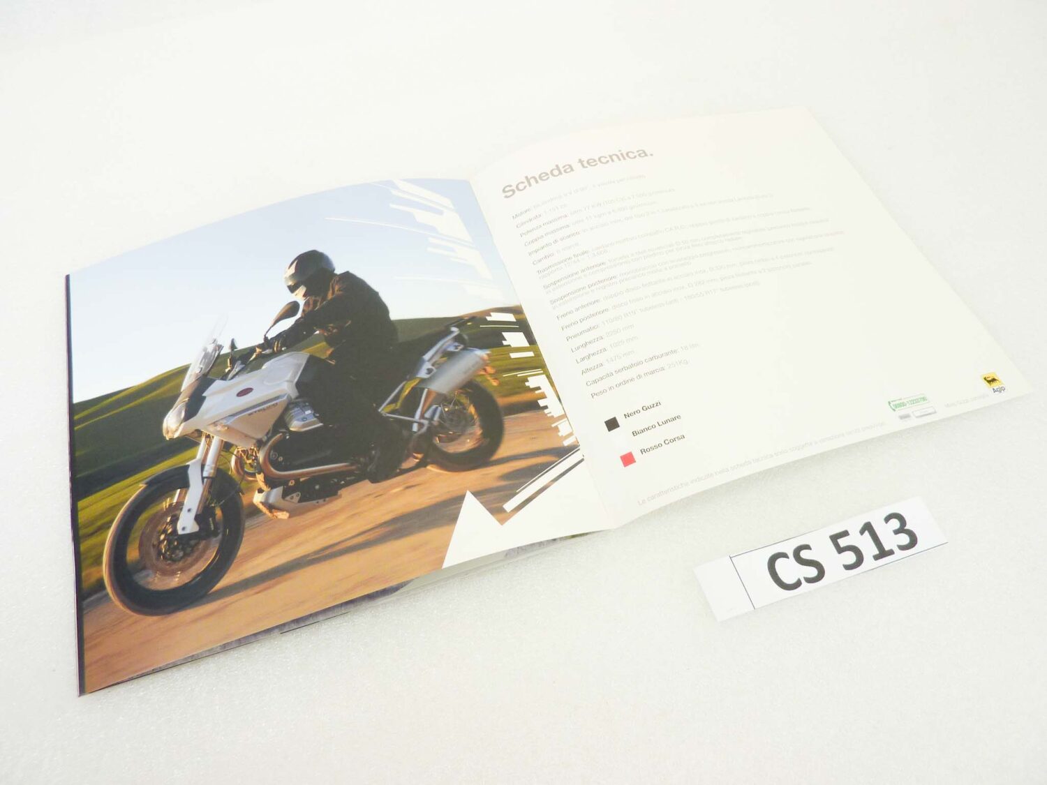 Depliant Brochure Guzzi Stelvio 1200 4V dim 21 x 21 cm materiale commerciale NUOVO fondo di magazzino - immagine 6