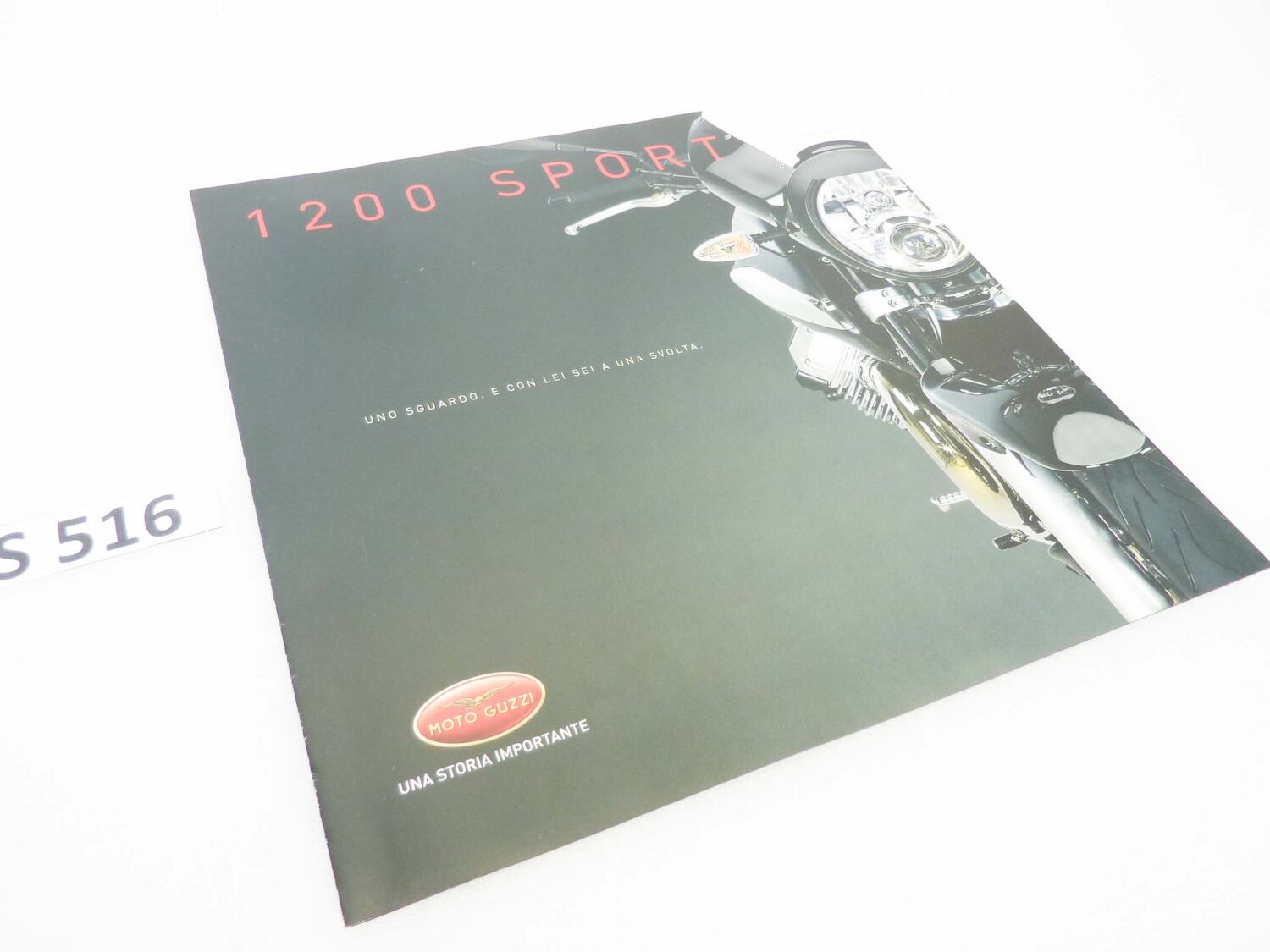 Depliant Brochure Guzzi 1200 Sport dim 30 x 30 cm materiale commerciale NUOVO fondo di magazzino - immagine 2