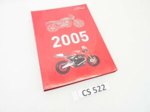 Depliant Brochure con CD Guzzi modelli 2005 presentazione stampa dim 29 x 19 cm materiale commerciale NUOVO fondo di magazzino