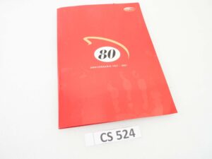 Depliant Brochure Guzzi 80° Anniversario rassegna stampa con diapositive