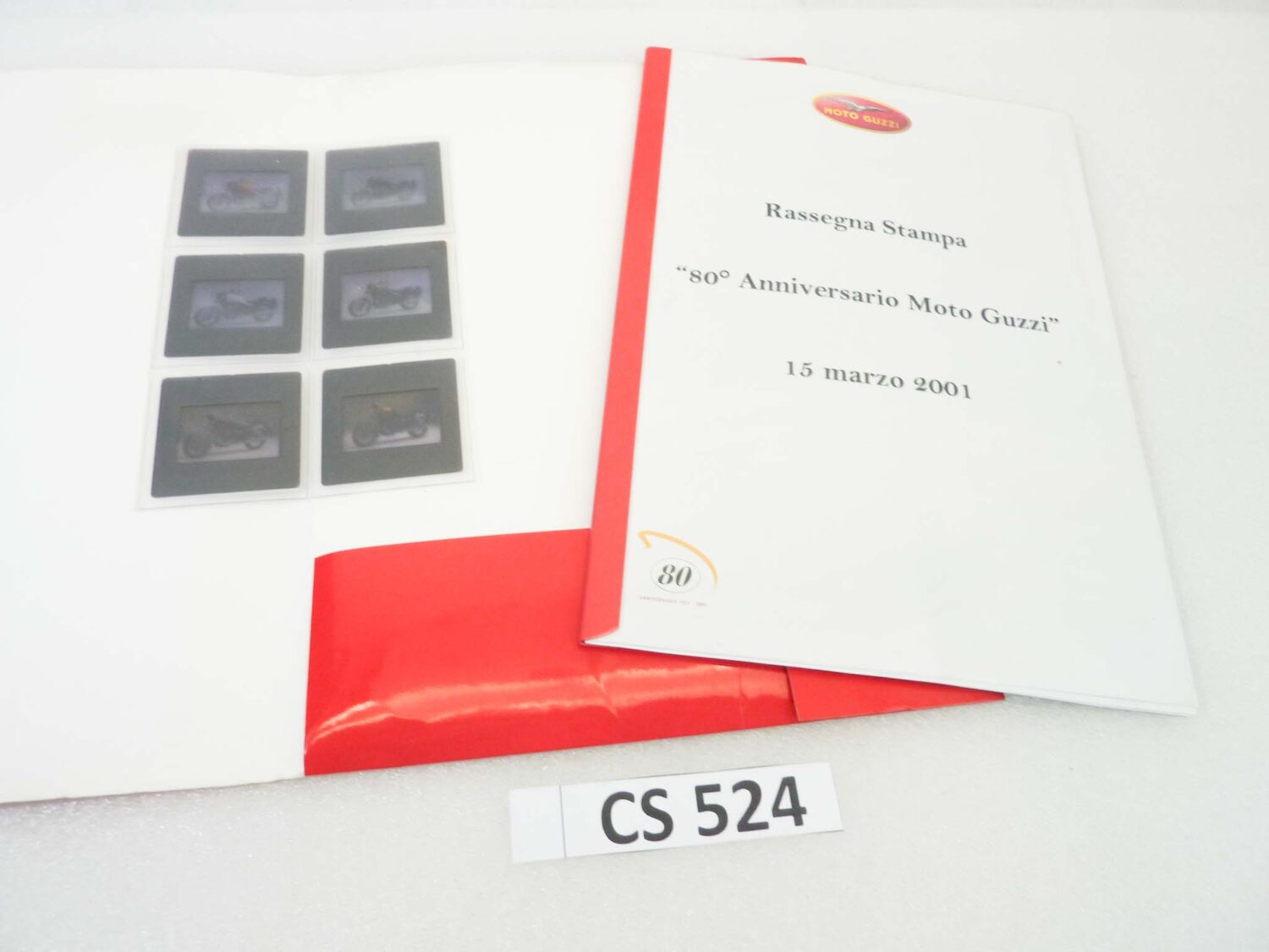 Depliant Brochure Guzzi 80° Anniversario rassegna stampa con diapositive - immagine 3