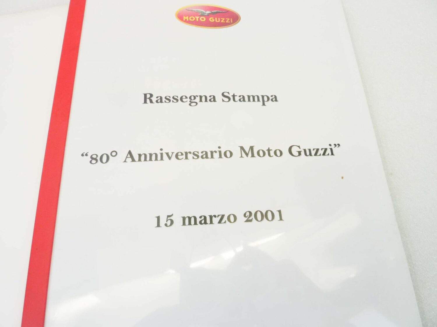 Depliant Brochure Guzzi 80° Anniversario rassegna stampa con diapositive - immagine 4