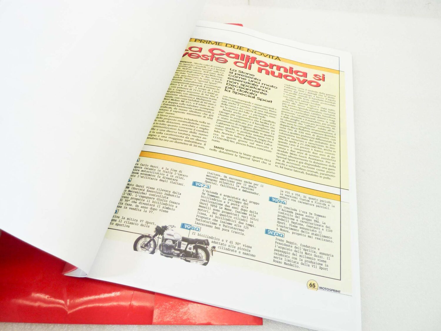 Depliant Brochure Guzzi 80° Anniversario rassegna stampa con diapositive - immagine 6