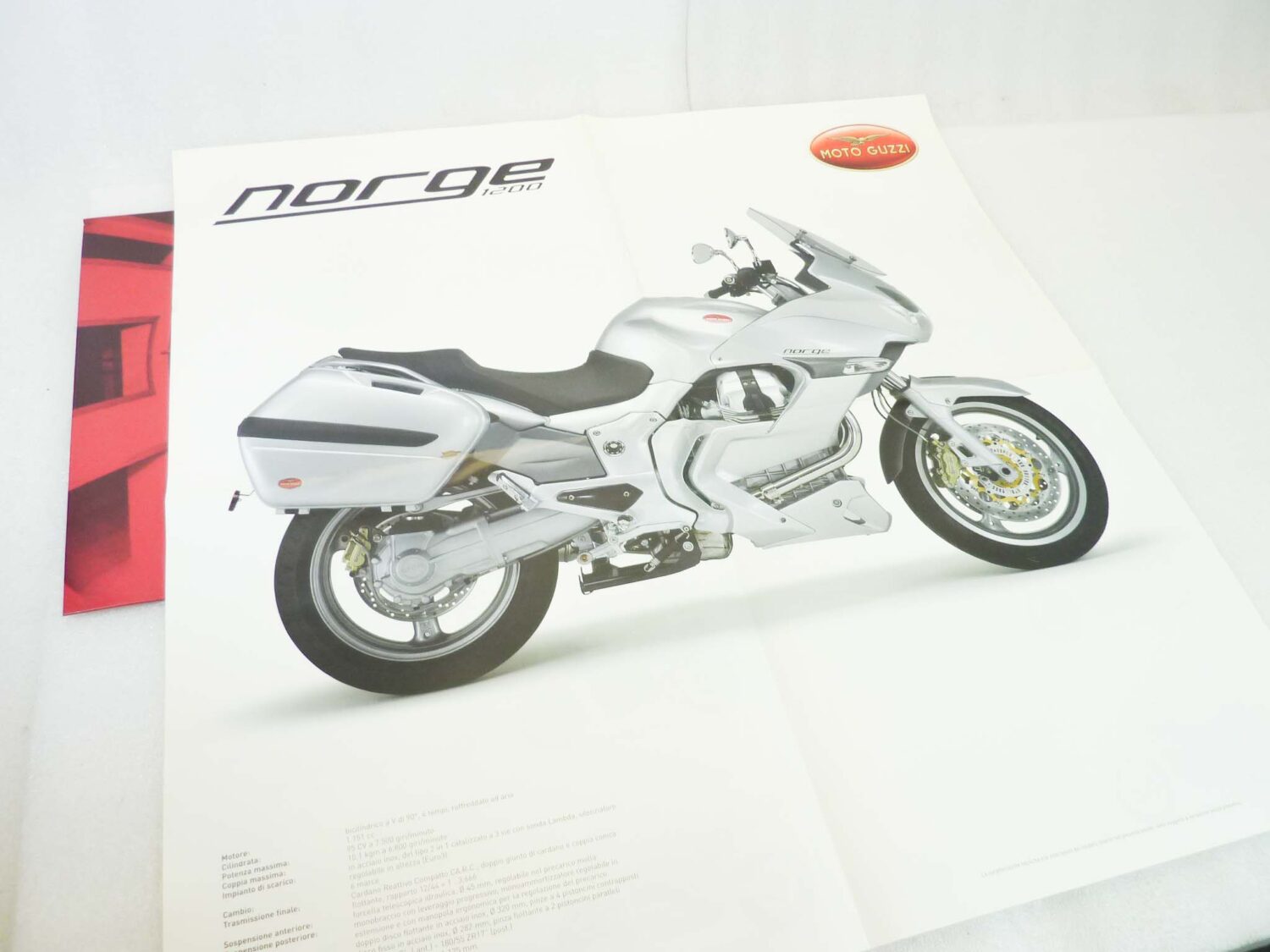 Depliant Brochure Guzzi Norge 1200 con poster modelli 2006 materiale commerciale NUOVO fondo di magazzino - immagine 7