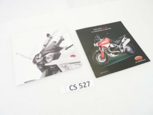 Depliant Brochure Guzzi Stelvio 1200 4V con cartolin dim 21 x 21 cm materiale commerciale NUOVO fondo di magazzino
