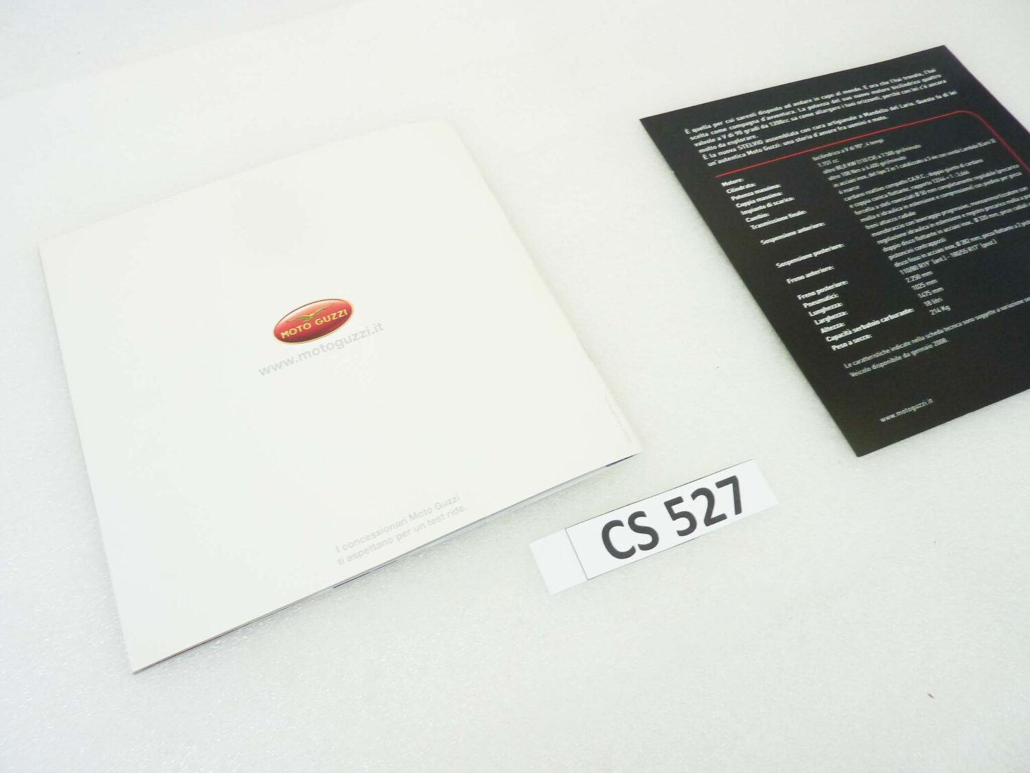 Depliant Brochure Guzzi Stelvio 1200 4V con cartolin dim 21 x 21 cm materiale commerciale NUOVO fondo di magazzino - immagine 8