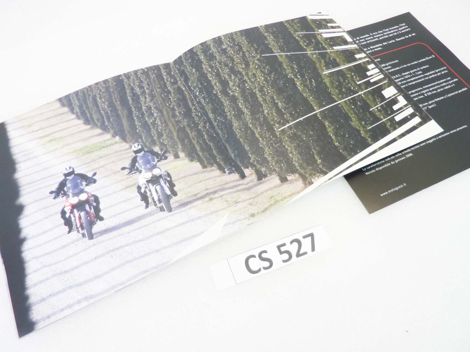 Depliant Brochure Guzzi Stelvio 1200 4V con cartolin dim 21 x 21 cm materiale commerciale NUOVO fondo di magazzino - immagine 9
