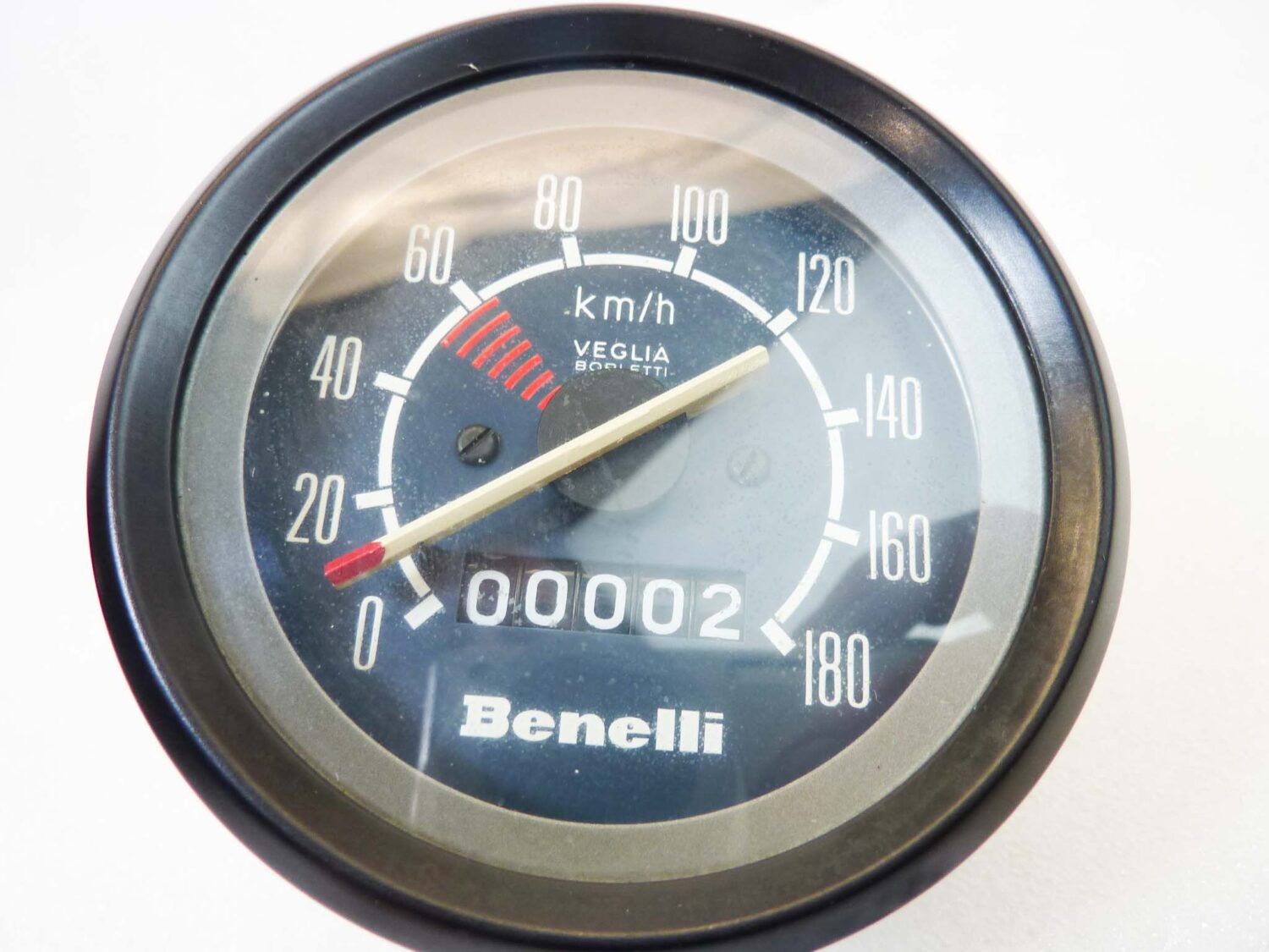 Contachilometri Benelli 2C 125 250 180 kmh Veglia conta chilometri strumentazione NUOVO fondo di magazzino - immagine 7