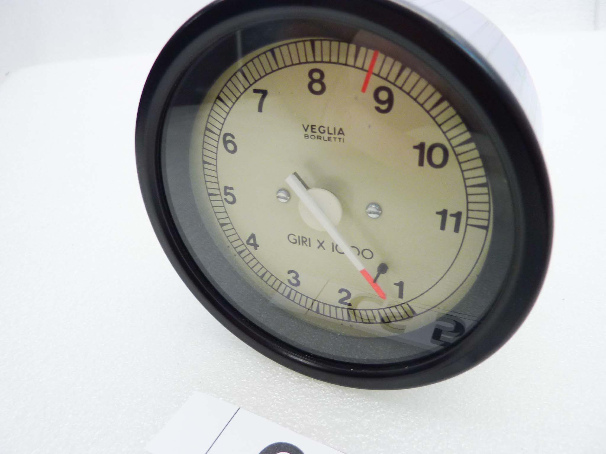 Contagiri Veglia Competizione Guzzi strumentazione conta giri diam per foro da mm 100 guzzi e varie marche di moto Veglia Borletti NUOVO fondo di magazzino - immagine 3
