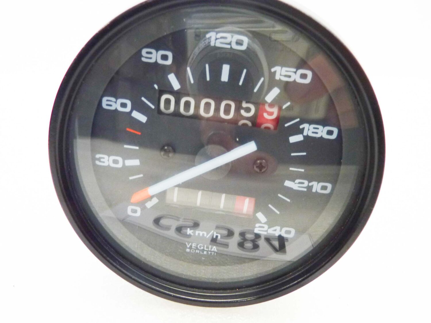 Contachilometri Guzzi 30761530 Quota 1000 850 750-S, 750-S3, 850-T, T3, T4, LM-1, LM-2, LM-3, LM-1000, 1000S, 1000-SP, V 1000-G5, Convert, 850 T5, Cali-3, SP-2, Cali-2, Mille GT strumentazione conta chilometri Veglia Borletti NUOVO fondo di magazzino - immagine 3