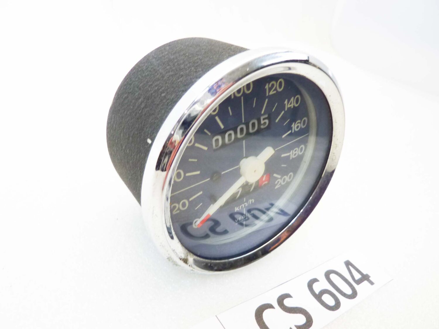 Contachilometri Guzzi diam 80 mm 200 Kmh strumentazione conta contachilometri Veglia Borletti NUOVO fondo di magazzino - immagine 2
