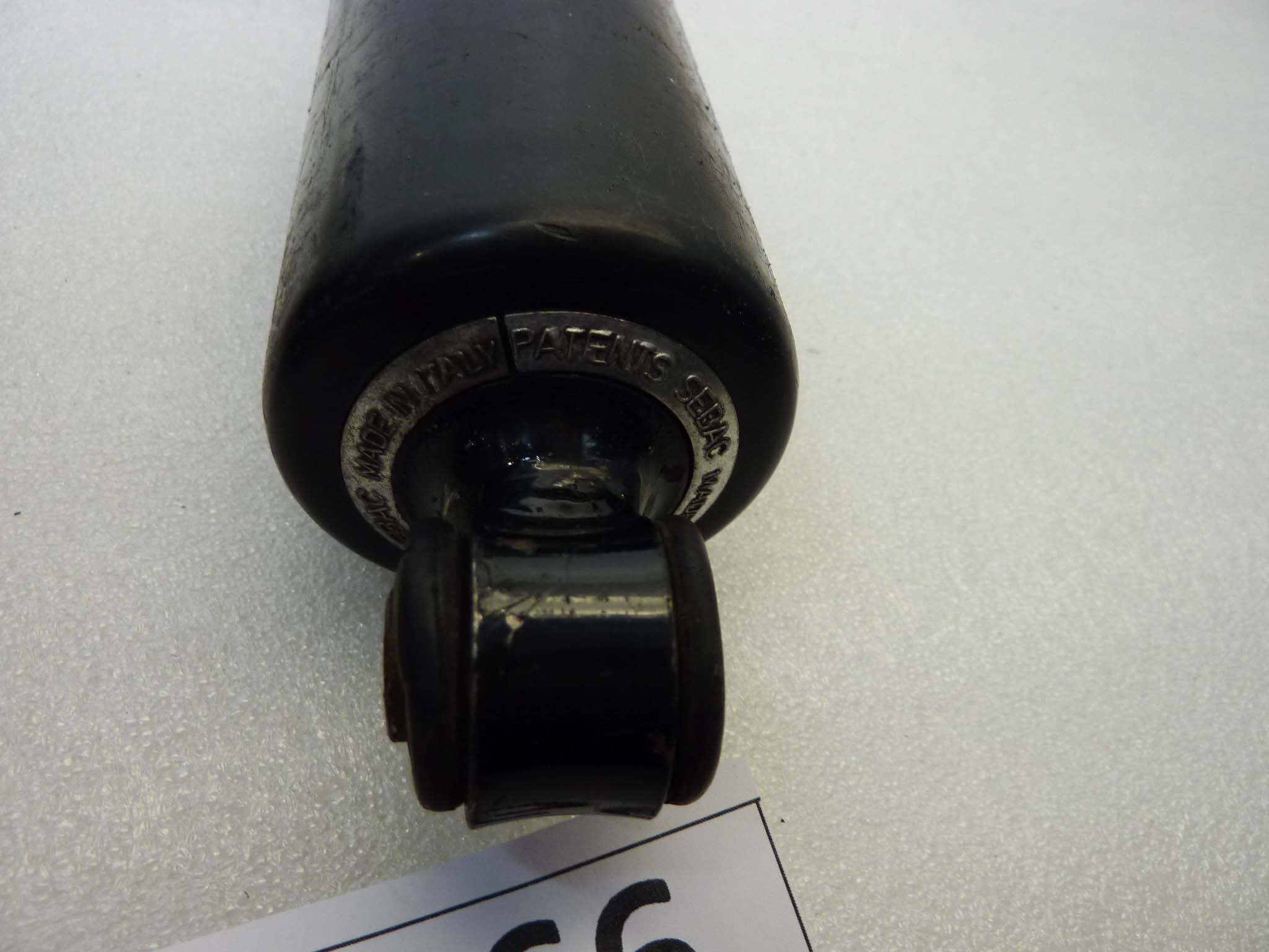 Ammortizzatori posteriori Guzzi 250 TS Sebac regolabili interasse fori 30 cm diam boccole 10 mm diam cappuccio 57 mm diam molla 50 come da foto - immagine 8